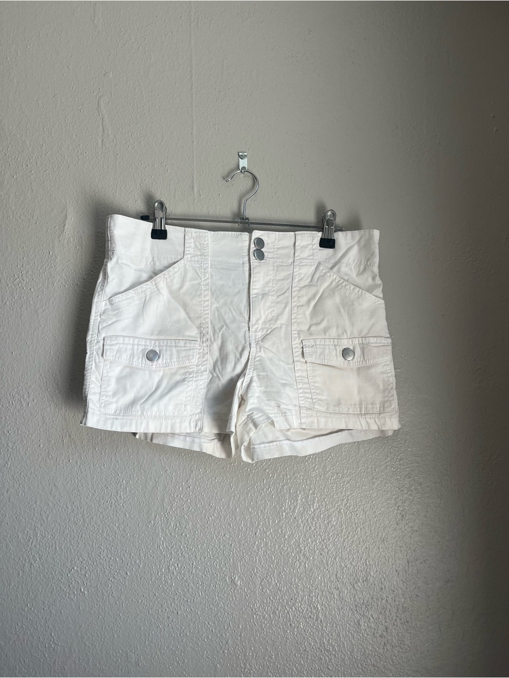 Harper White Cargo Shorts